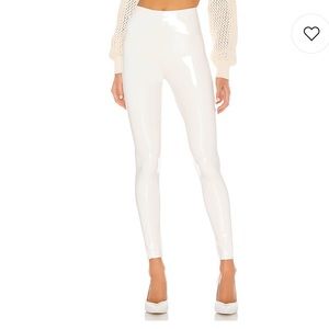 Commando patent leggings in white